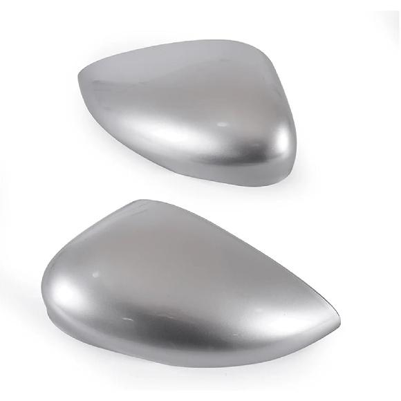 Rearview Mirror Cover 6 Color Side Wing Trim Clip-on Decor Cap Car Refit Accessories Compatible For Ford Fiesta MK7 2009-2017(Glossy White Left)