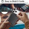 For iPhone 17 Pro Case Compatible with MagSafe Ultra Thin Card Holder PU Leather Coated TPU Cover