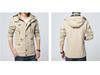 Men's Hooded Pure Cotton Washed Workwear Jacket - Autumn/Winter 2022 Collection