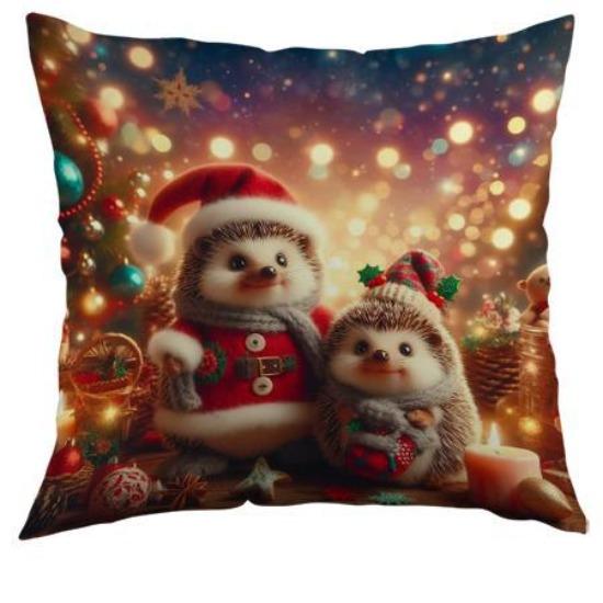 

Новая Рождественская наволочка Полиэстер Принт Рождественской елки Наволочка для домашней подушки Наволочка для подушки на диван в гостиную 45*45cm