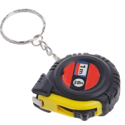 PULABO Retractable Ruler Tape Measure Tool Keychain Mini Pocket Size Metric 1 Meter Measuring Tape Practical