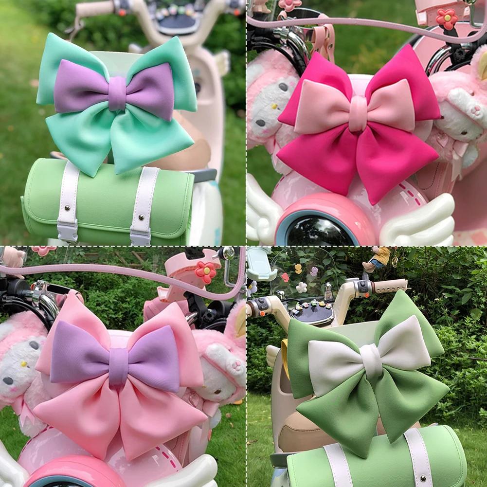 Casca de Motocicletă Decor cu Fundă Fundă Bicoloră Fundă Bicicletă Electrică Accesorii Cască pentru Decor Fundă Caroserie Mașină Pentru Femei