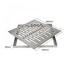 Stainless Steel Drain Cover with Frame Slip Resistant Design for 300mm