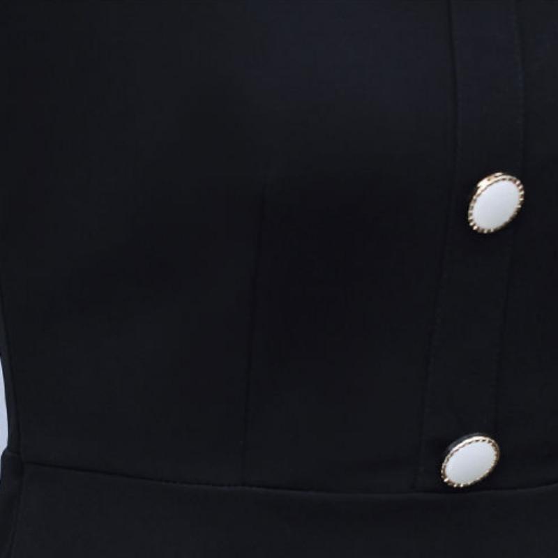 Женское лоскутное платье с длинным рукавом и принтом — фото 9