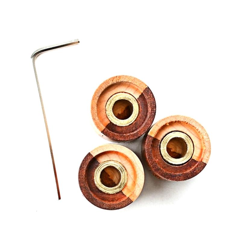 Wooden Volume Tone Control Knobs Electric Guitar Bass Knobs Potentiometer Cap Instrument Accessories Easy to Use