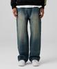 URBANAGE Carpenter Wash Wide Denim Pants_Medium Blue