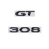 For Peugeot 308 GT Car 3D Metal Letters Logo Badge Decals Sticker Car Auto Rear Trunk Alphabet Emblem Styling Stickers