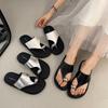 Metal Buckle Cover Toe Flat Sandals Summer New Fashion Outside Temperament Beach Shoes Cool Slippers