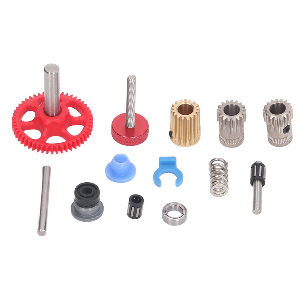 Dual Gear Assembly Kit Upgrade Extruder Red Wheel Kit 3D Printer Accessories for Voron 2.4 0.1 1.8 Model