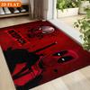 1pc MARVEL Deadpool Bath Mat & Rug Suitable for Bathroom, Non-Slip Large with Iconic Deadpool Poster, Machine Washable Flannel