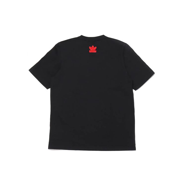Adidas Originals Trefoil V-Day Tee Casual Short-Sleeve T-Shirt Men Tops Black H07083