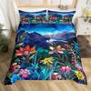 Dragonfly Duvet Cover Queen King Size Dandelion Quilt Cover Night Blue Starry Sky Duvet Cover Kids Bedding Set Room Decoration