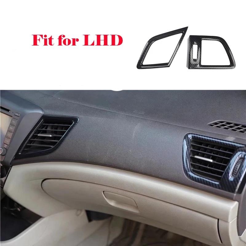 LHD RHD For Honda Civic 9TH 2012-2014 ABS carbon fiber  Accessorie Window Glass Lift Switch gear shift Panel rearview cap Cover