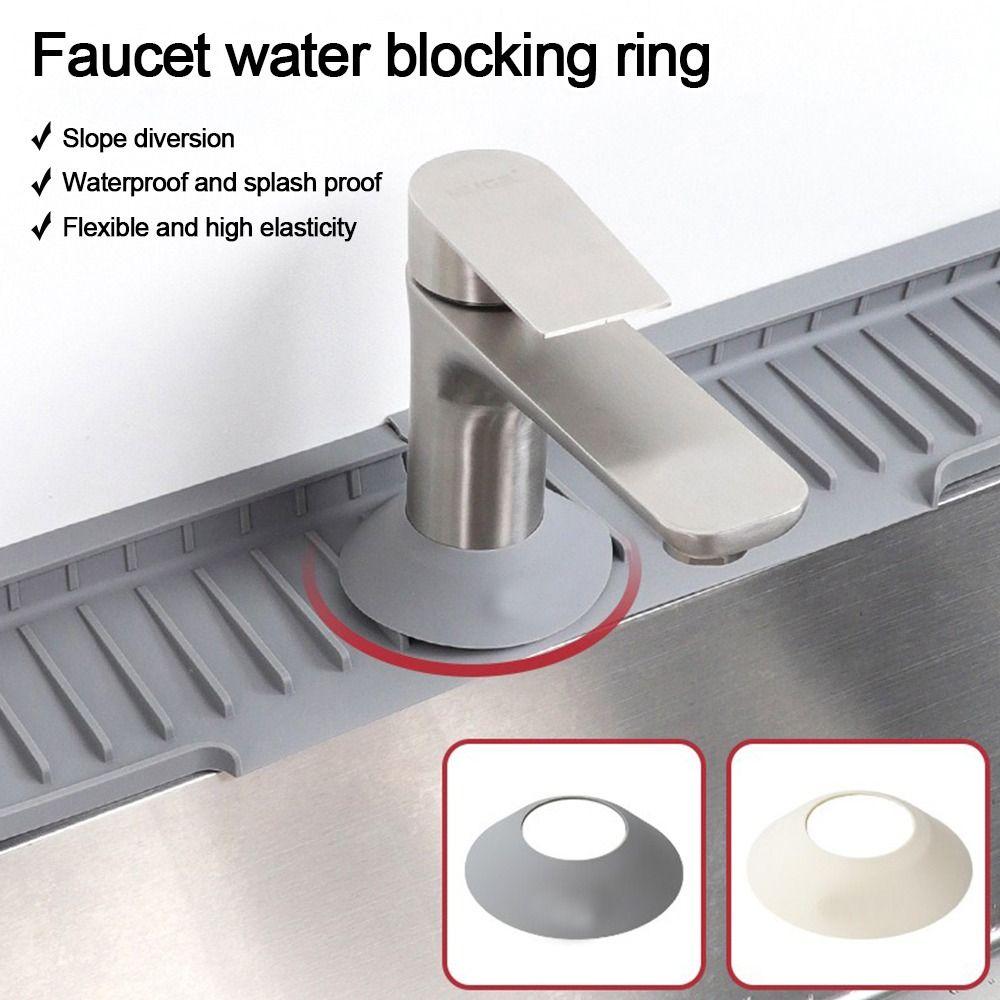 3pcs/set Silicone Faucet Splash Guards Soft Faucet Protectors Creative Water Pads  Kitchen Washbasin