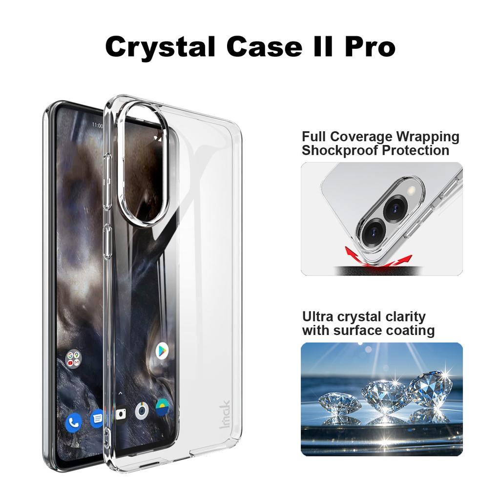 For Samsung Galaxy S25 Edge 5G Phone Case IMAK Wings II Wear Resistant Crystal Pro Case