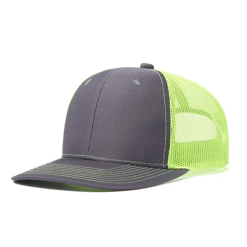 Richardson 112 Mesh Light Plate Blank Baseball Cap Adult Breathable Micro-Curved Visor Baseball Cap