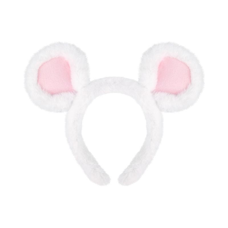 Set di Accessori Costume da Topo 1/3/4 Pezzi Costume di Halloween Costume da Vestire Orecchie da Topo Fascia Coda Gonna Tutù per Bambini Bambine