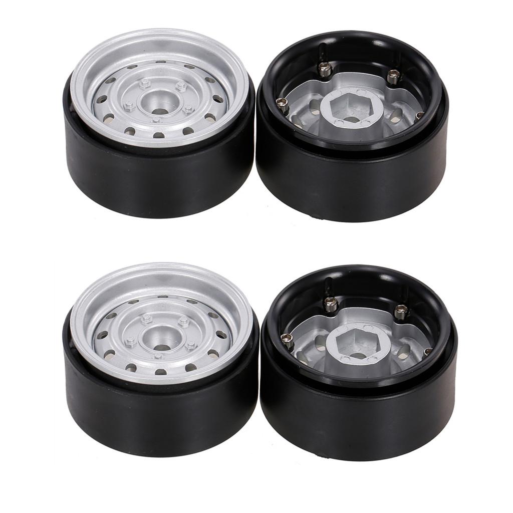Deep Dish 1.9" Metal Beadlock Wheel Hub Rim for 1/10 RC Crawler Axial SCX10 II III 90046 MST RGT YIKONG Traxxas TRX4 RC4WD D90