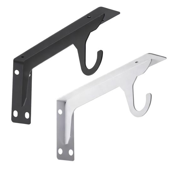 1/2Pcs Support Frame Heavy Duty Industrial Shelf Brackets Steel Wall Shelf Support
