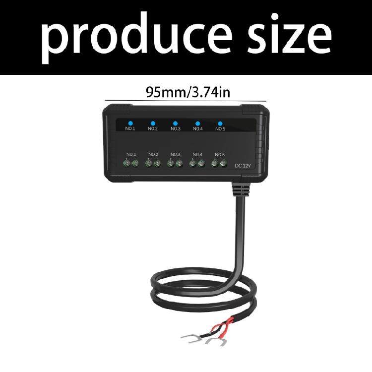 12V Fuse Box Universal 20A Automotive Block Fuse LED Indicator Light Heat Resistant Fuse Hold for Car Motorcycle