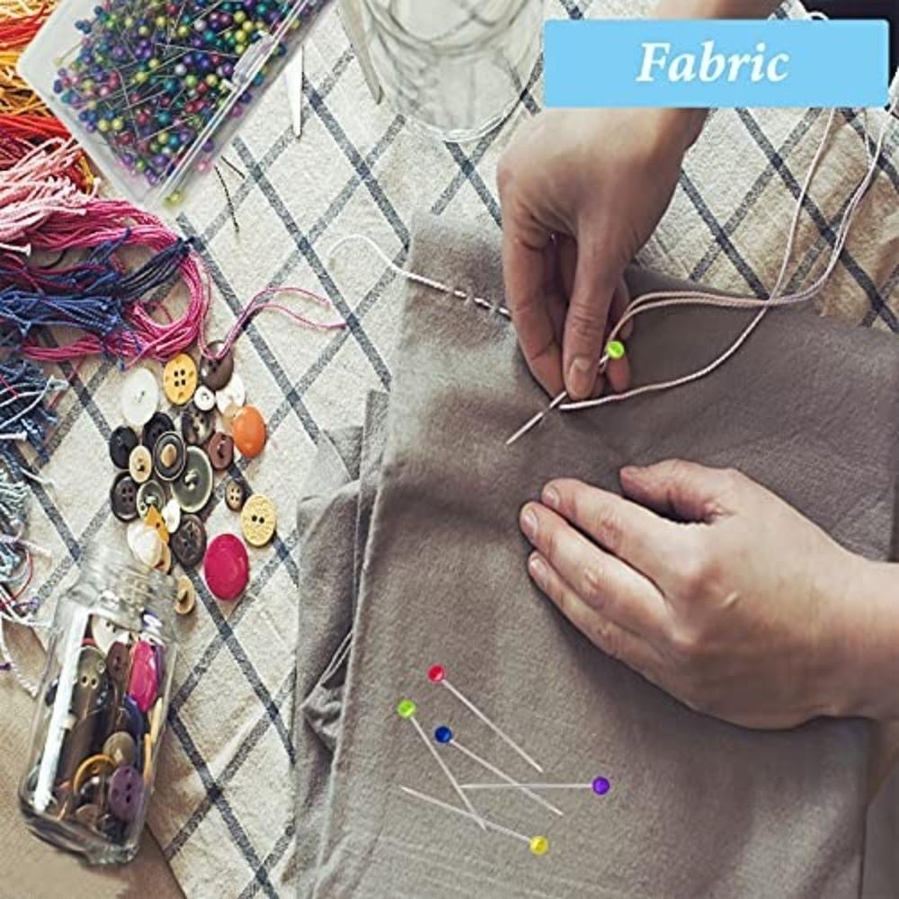 600PCS/BOX Round Head Pearlized Ball Head Pins Multicolor Sewing Pins Quilting Pins  Dressmaking