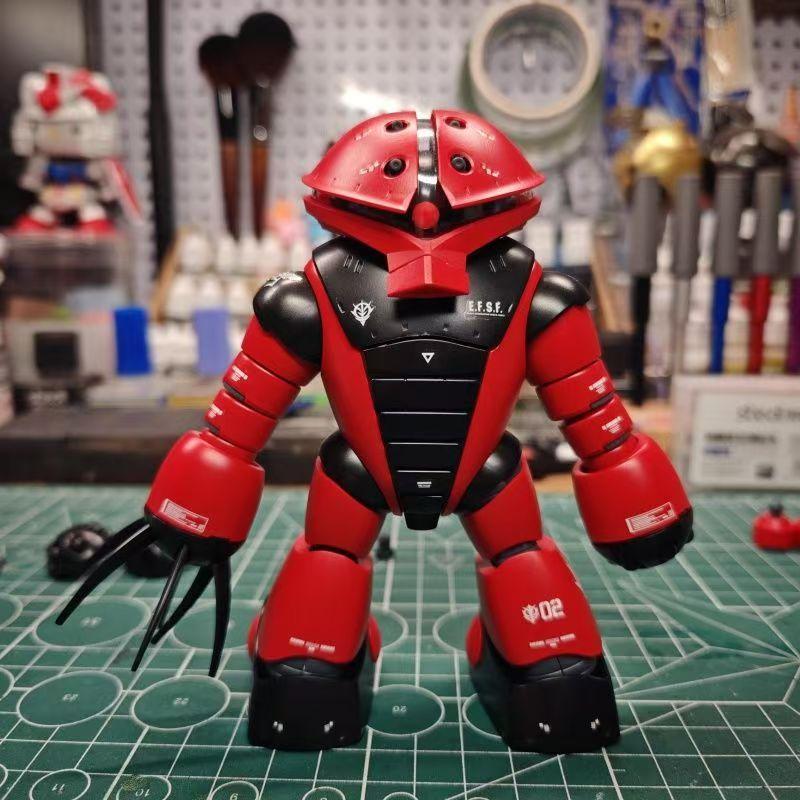 HG 1/144 MSM-04 Red Acguy Char Color Assembly Model Kit Anime Mecha Action Figure With Water Slide Decals Boy Toy Ornament Gift