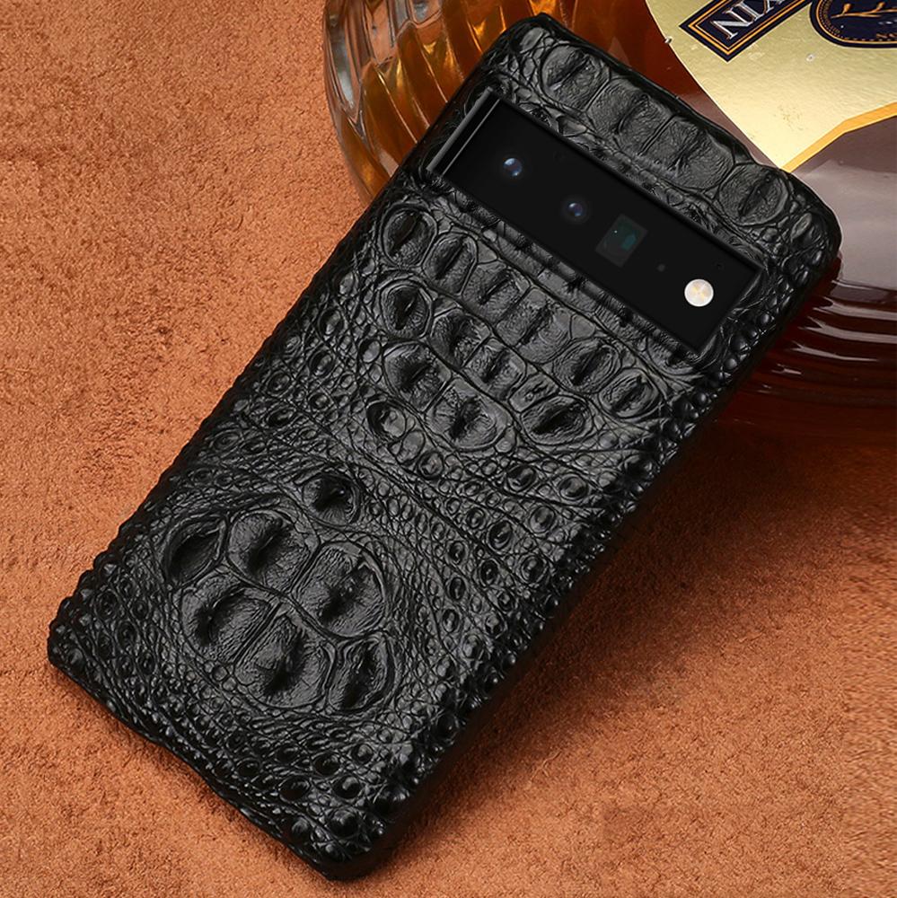 LANGSIDI Original Echte Leder Handyhülle für Google Pixel 8 9 10 Pro XL 8Pro 9Pro 10Pro Luxus Schutz Rückseite