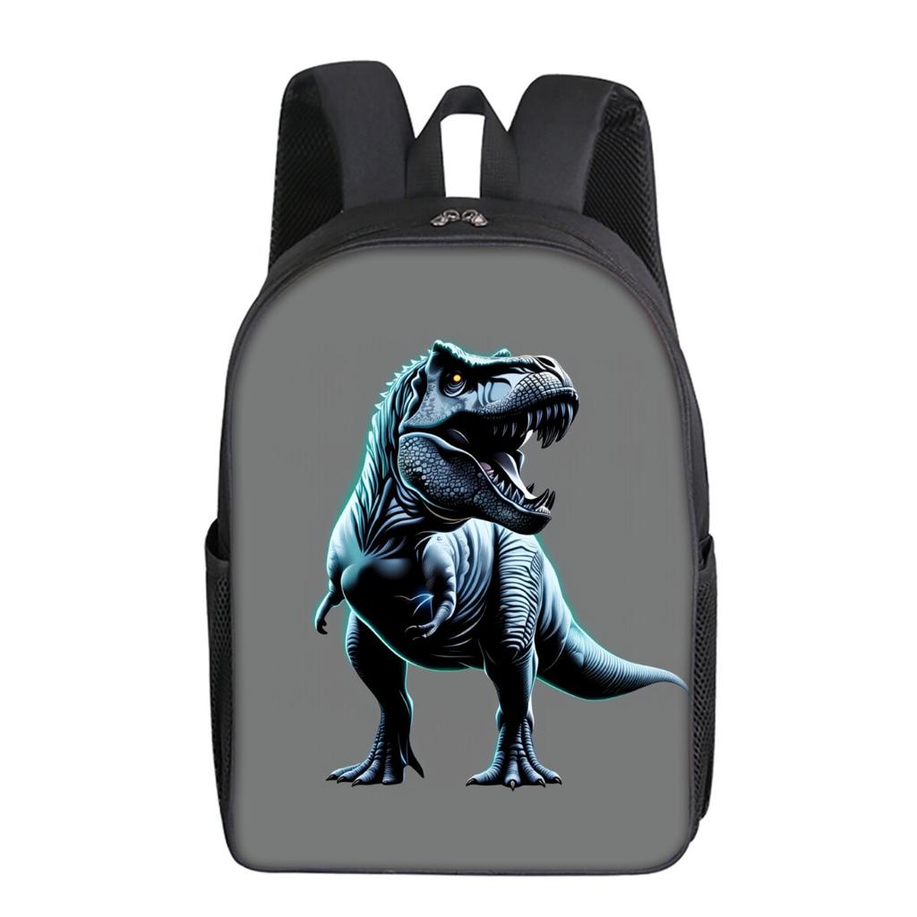 Simple Style Dinosaur Print Single Layer Backpack for Boys/Girls Children Best Gifts 2D Flat Cartoon School Bags
