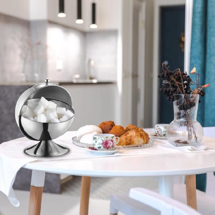Contemporary Stainless Steel Sugar Dispenser Portable Convenient Candy Storage Solution for Offices Organization