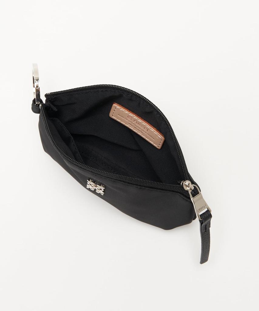 Round Flat Pouch with Carabiner RUZ1051189A0010 Free Light Gray [Rashit]