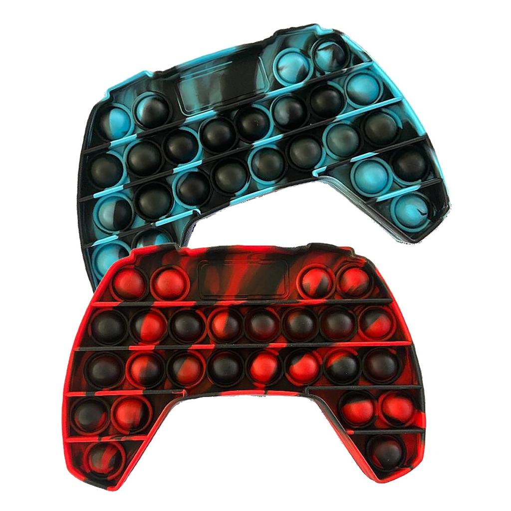 2PC Popular Tie-Dyed Gamepad Shape Sensory Relief Toys For Children And Adults