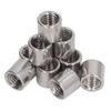 10 Pcs Round Connector Nut M10x1.5 14 L13mm Threaded Sleeve Rod 304 Stainless Steel Coupling Nuts