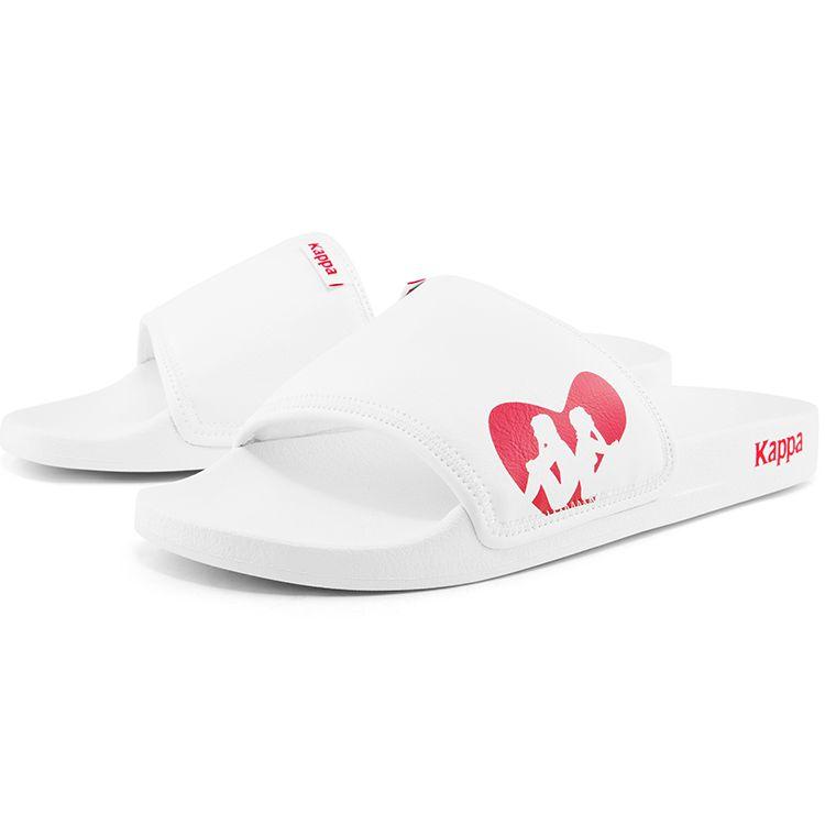 Kappa Outdoor Printed Sports Slippers Men Footwear White Red K0BX5LT02D-030