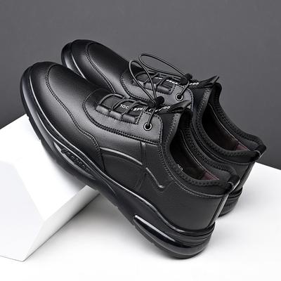 Lässige Lederschuhe Herren 2025 Frühling Herren Freizeitschuhe Einzelne Schuhe Elastische Slipper Ruheschuhe