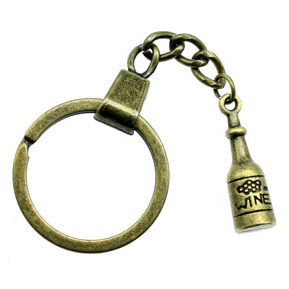 Christmas Snowman Charm Keychain Winter Holiday Key Ring 30mm Ring