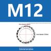 304 Stainless Steel Serrated Lock Washer with Anti-slip Teeth.