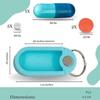 Storage Box Keychain Pill Holder Plastic Mini Pocket Pill Box New Daily Medication Storage  Camping