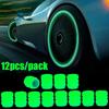 4/20PCS Luminous Car Tire Valve Cap Fluorescent Night Glowing Decor Motorcycle Bike Wheel Nozzle Dustproof Tyre Valve Stem Caps Stem Caps1