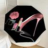 1 Stück Lippenstift-Regenschirm für High Heels – 8-Rippen verstärkt, tragbar, faltbar, für Reisen, geeignet für alle Jahreszeiten, Outdoor-Gebrauch – J324