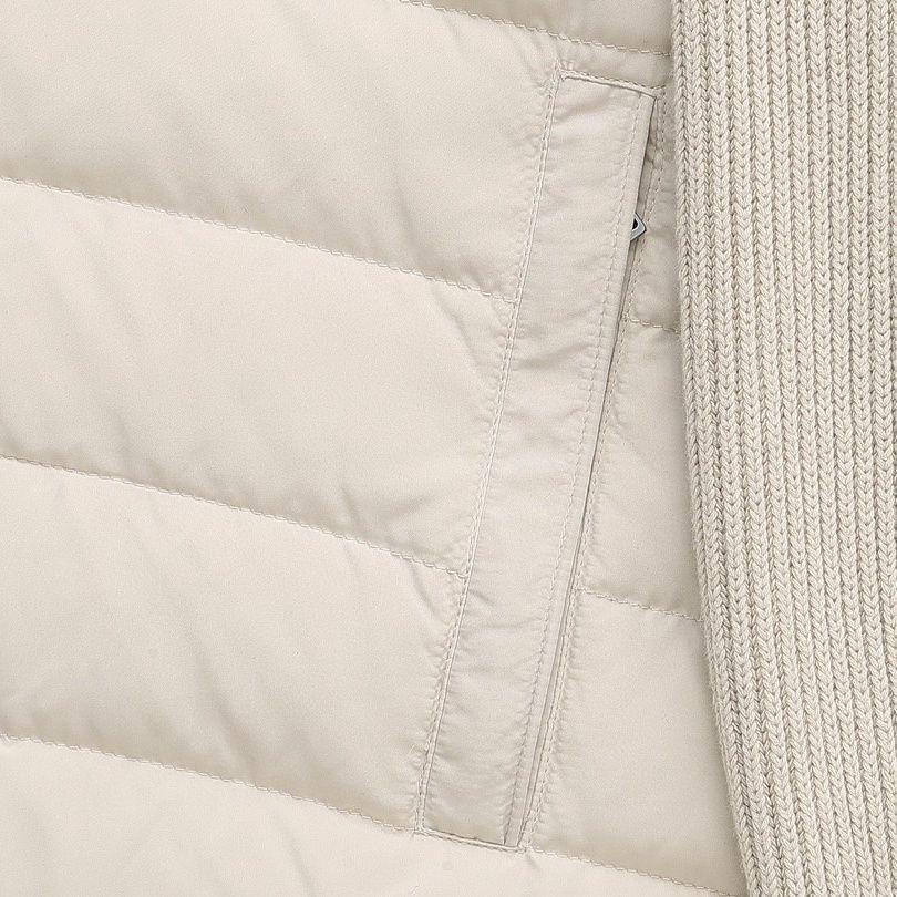 Unisex leichte Patchwork-Daunenwinterjacke mit Stehkragen