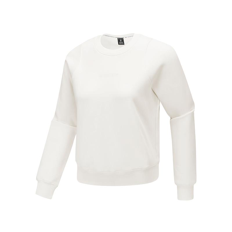 Skechers Solid Color Warm Casual Soft Comfortable Pullover Sweatshirt Women tops P425W075-0074 S
