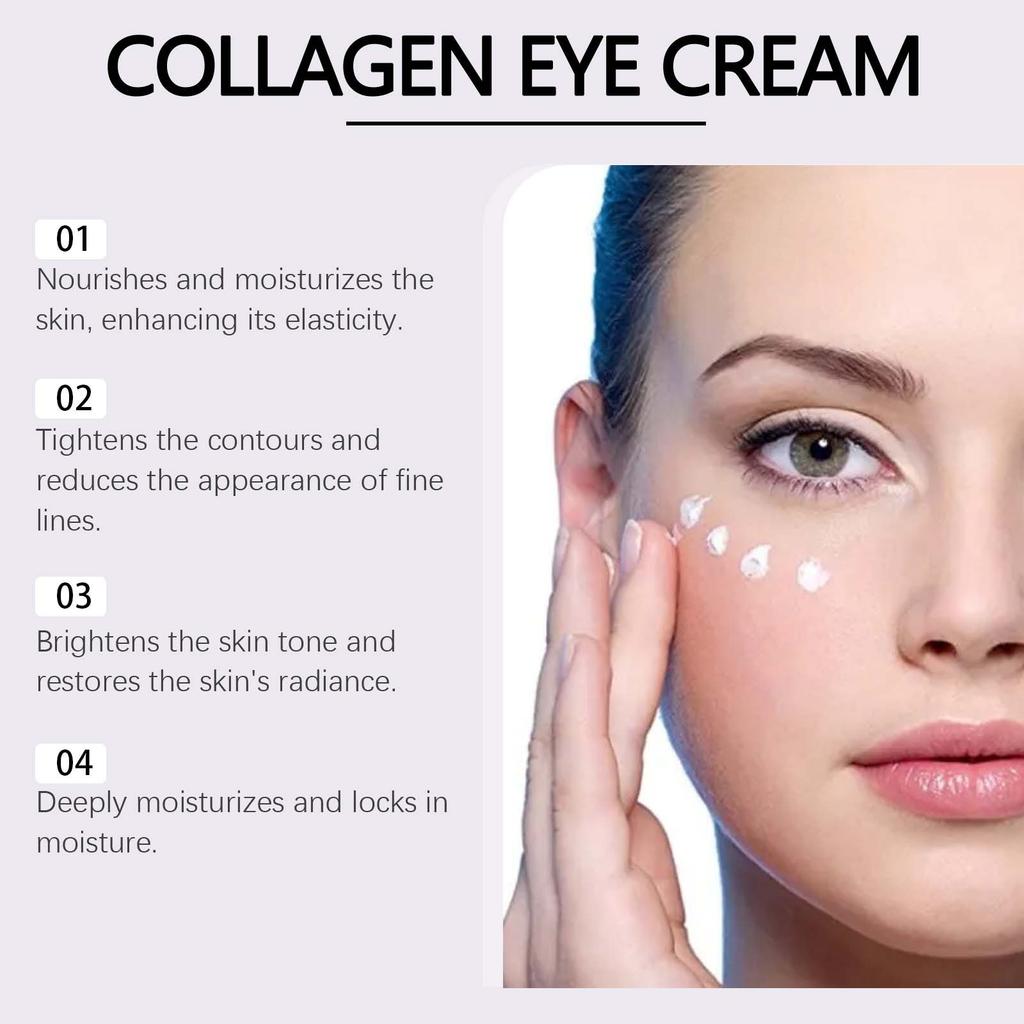 Collagen Eye Cream Firming Hydrating Moisturizing Gentle Eye Care Nourishing Brightening