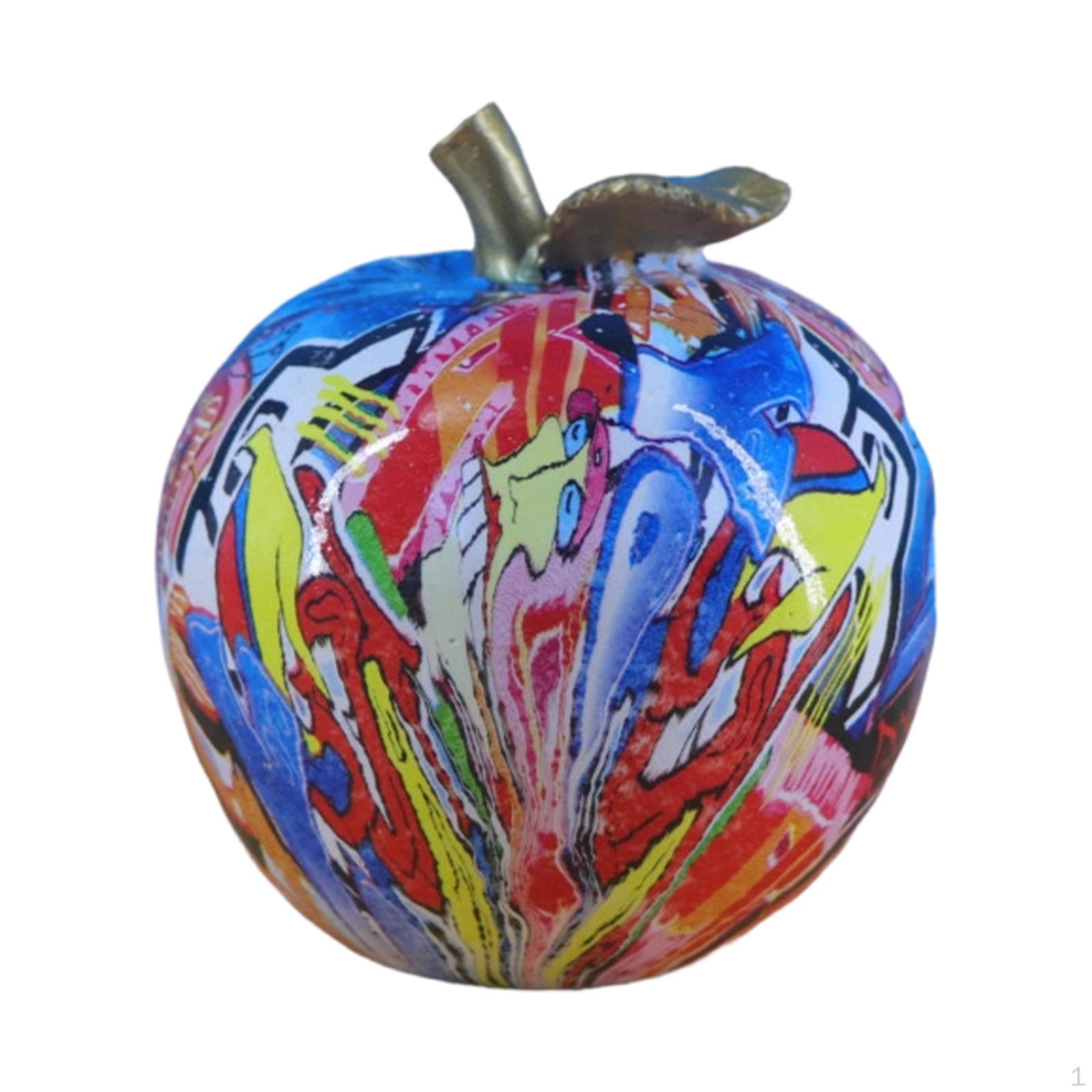 Apple Statue Decorative Figurine Collection Desktop Ornament Table Centerpiece for Fireplace Desk Style A