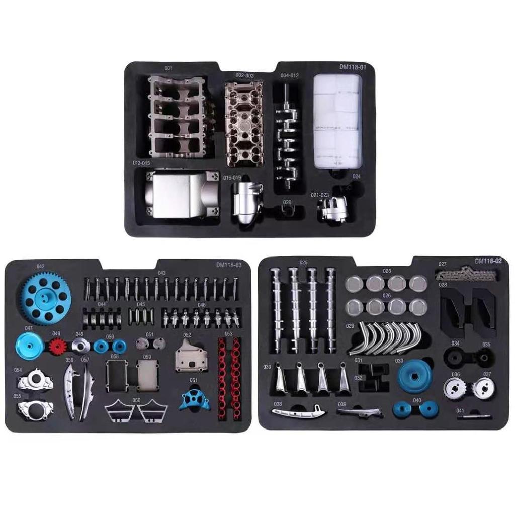 1:3 V8 Engine Model Electric Working Full Metal DIY Assembly Kit Mechanical STEM Desktop Display Collectibles Ornaments Holiday