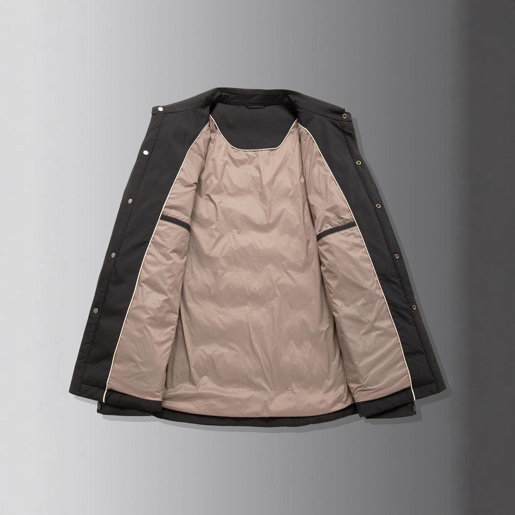 Leichte Herren-Daunenjacke mit Revers - Herbst/Winter Mode 2025, Warm, Große Größen, Business Casual, Lockere Passform Oberbekleidung
