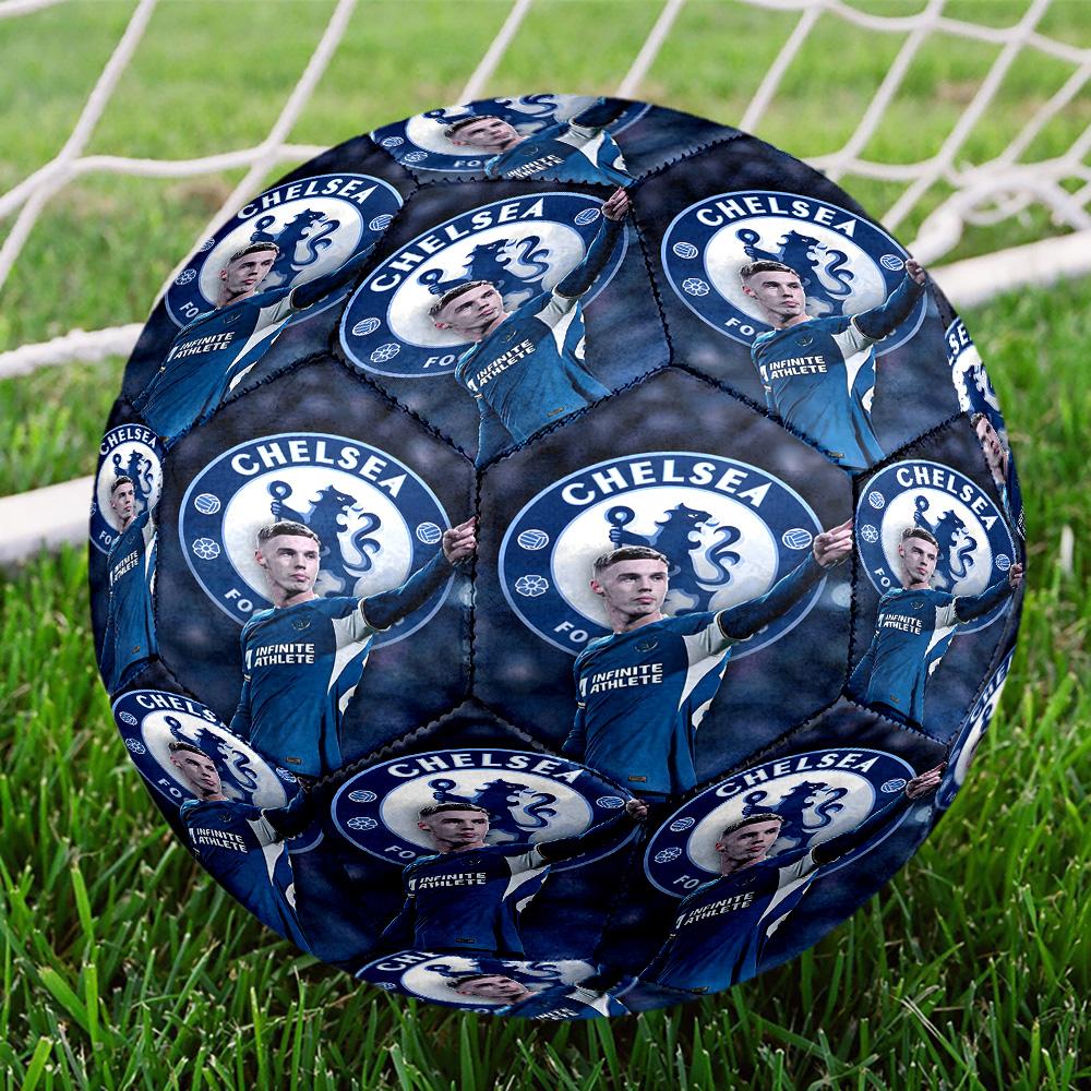 Football club.C Print Size 5 Soccer Ball, Standard Match Football for Sports Game and Team Practice, Ideal Gift for Soccer Fans