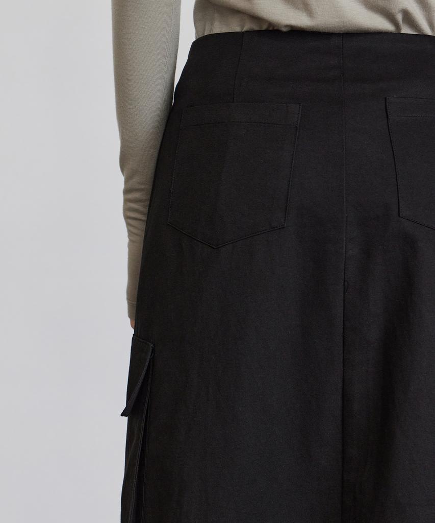 ITOV SEOUL Cargo Long Wrap Skirt Bk