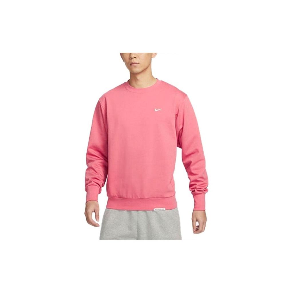 Nike solid color crewneck casual long-sleeve sweatshirt for men college style