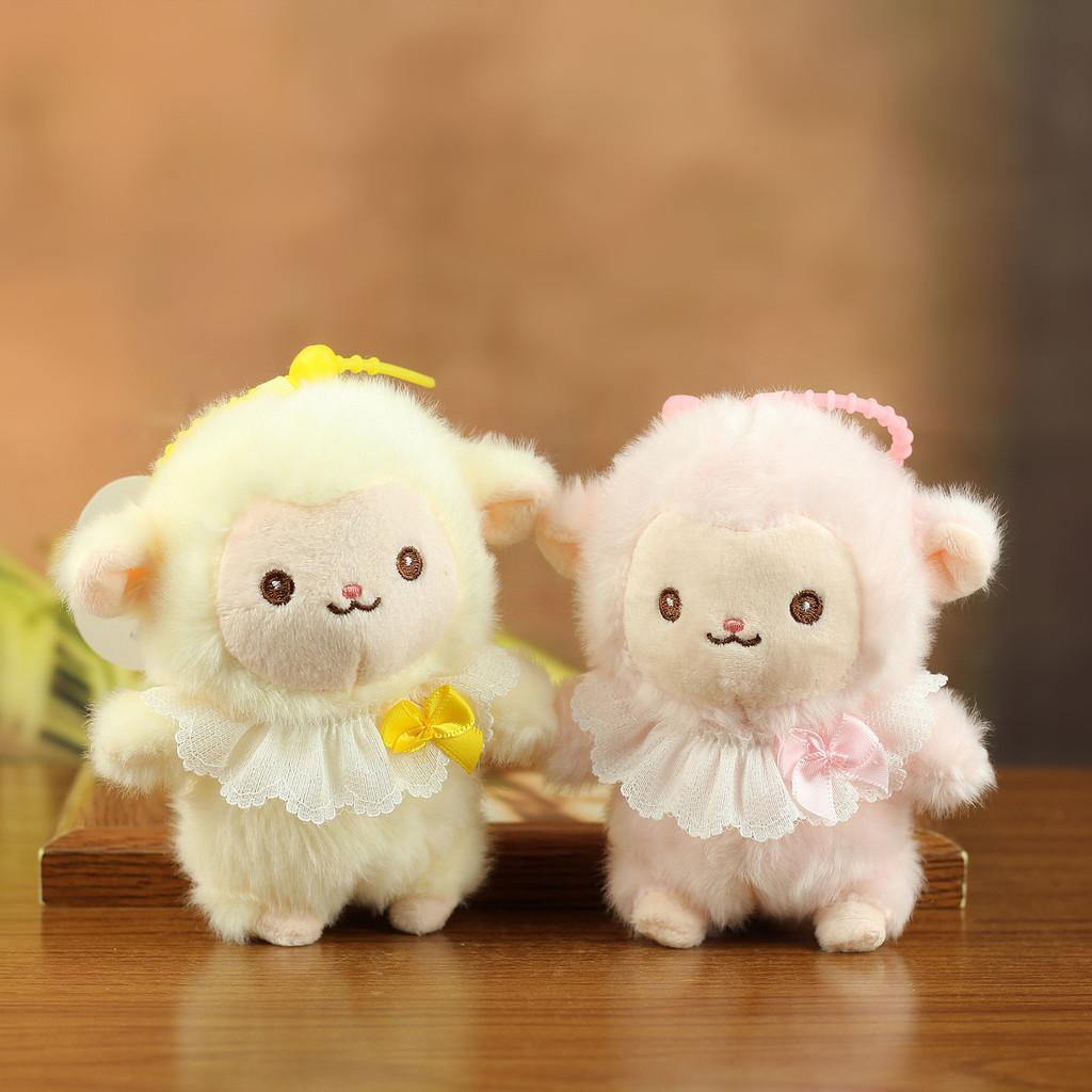Plush Sheep Keychain Cute Animal Hanging Decor For Kids And Teens