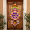 Mode DIY Diwali Dörrhänge Hängen Papper Glad Diwali Väggdekorationer Diwali Hängande Prydnad Deepavali Festival